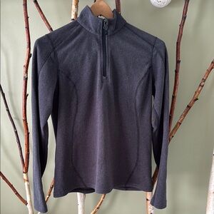 Eastern mountain Sports Gray Quarter-Zip Fleece Pullover